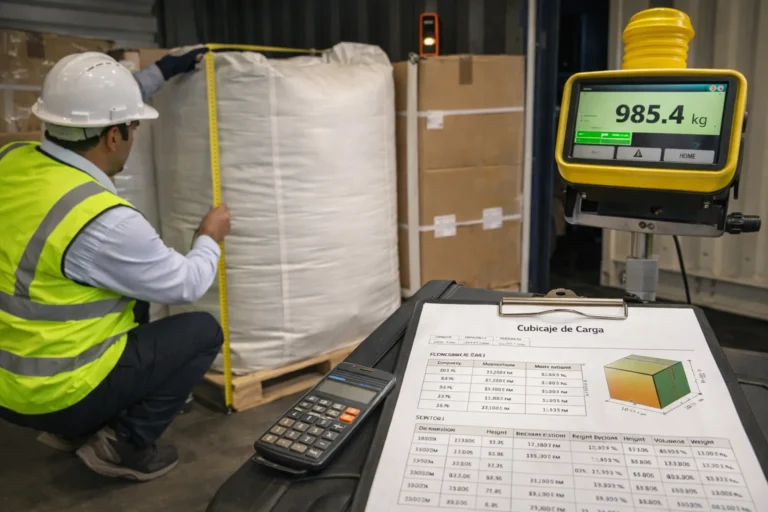 Cubicaje de carga en Colombia – medición de volumen